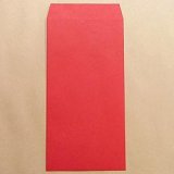 画像: 長3/カラー85 レッド/〒枠なし/黒1色両面印刷/1,000枚